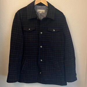 Utex wool button up coat size M